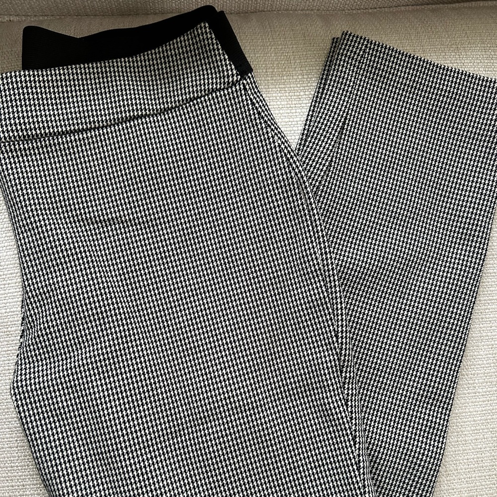 Black and white patterned pants